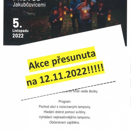 Světluškový pochod Jakubčovicemi-nový termín 12. 11. 2022!!! 1